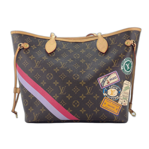 LOUIS VUITTON SP Order Neverfull MM Tote Bag Brown WS32109