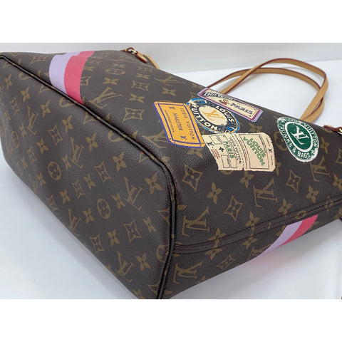 LOUIS VUITTON SP Order Neverfull MM Tote Bag Brown WS32109