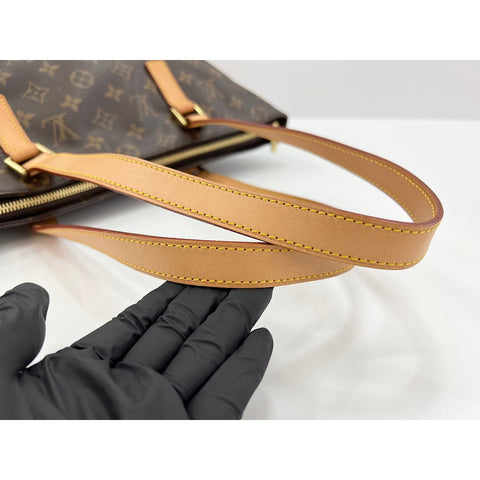 LOUIS VUITTON Monogram Cabas Mezzo Tote Bag Brown WS32110