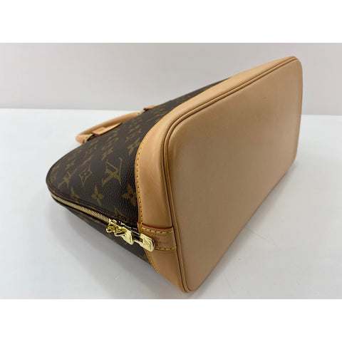 LOUIS VUITTON Alma Handbag Brown WS32113
