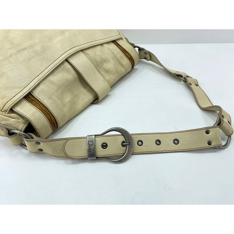 Christian Dior Gaucho Shoulder Bag beige WS32114