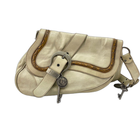 Christian Dior Gaucho Shoulder Bag beige WS32115