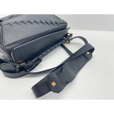 LOEWE 2-Way Puzzle Bag with Lace-Up Handbag black WS32120