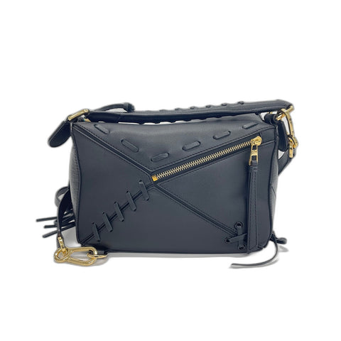 LOEWE 2-Way Puzzle Bag with Lace-Up Handbag black WS32120
