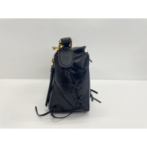 LOEWE 2-Way Puzzle Bag with Lace-Up Handbag black WS32120