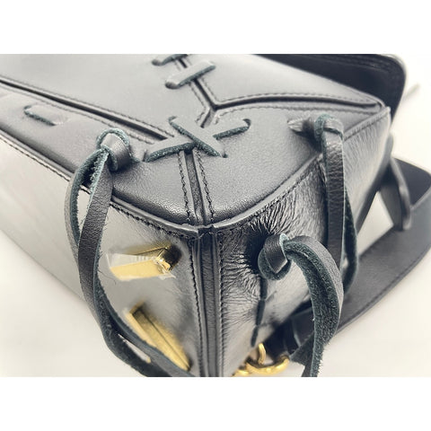 LOEWE 2-Way Puzzle Bag with Lace-Up Handbag black WS32120