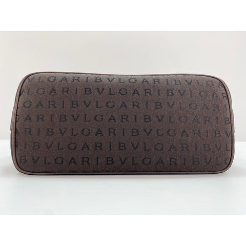 BVLGARI Logo mania Handbag Brown WS32124