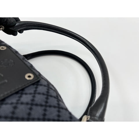 GUCCI Crest Handbag Navy WS32130