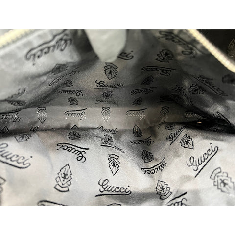 GUCCI Crest Handbag Navy WS32130