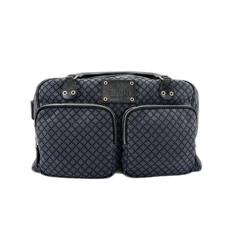GUCCI Crest Handbag Navy WS32130