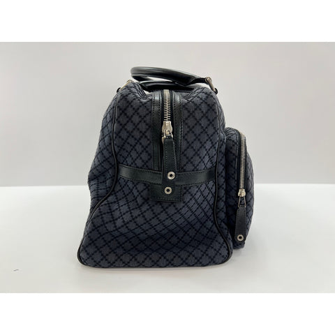 GUCCI Canvas Crest Handbag Navy WS32130