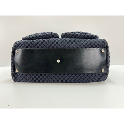 GUCCI Crest Handbag Navy WS32130
