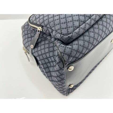 GUCCI Crest Handbag Navy WS32130