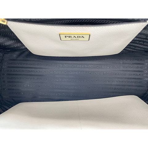 PRADA 2WAY Handbag white WS32134