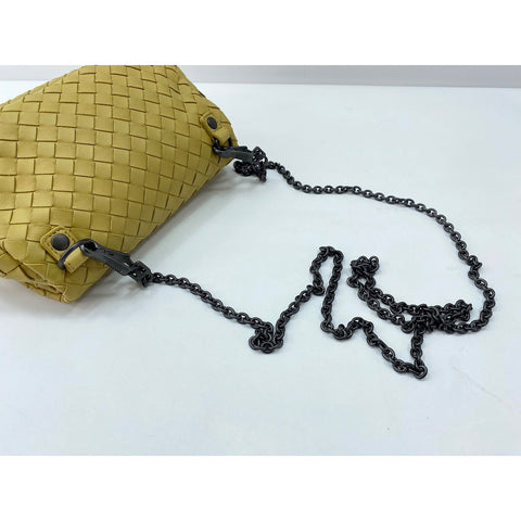 BOTTEGAVENETA INTRECCIATO Shoulder Bag yellow WS32139