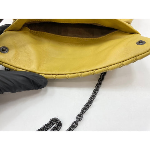 BOTTEGAVENETA INTRECCIATO Shoulder Bag yellow WS32139