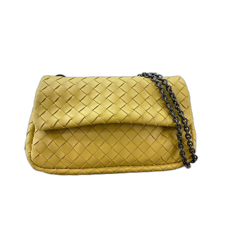 BOTTEGAVENETA INTRECCIATO Shoulder Bag yellow WS32139