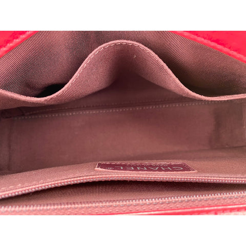 CHANEL Matrasse Shoulder Bag Red WS32141