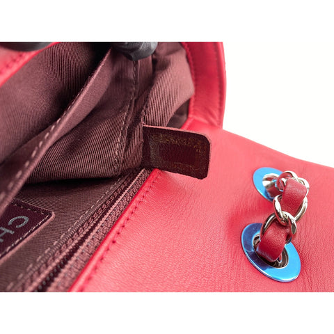 CHANEL Matrasse Shoulder Bag Red WS32141