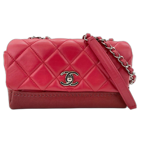 CHANEL Matrasse Shoulder Bag Red WS32141