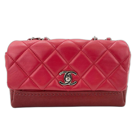 CHANEL Matrasse Shoulder Bag Red WS32141