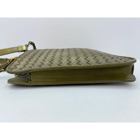 BOTTEGAVENETA INTRECCIATO Shoulder Bag gold WS32143