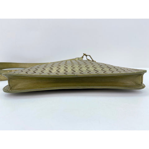 BOTTEGAVENETA INTRECCIATO Shoulder Bag gold WS32143