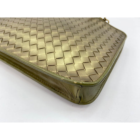 BOTTEGAVENETA INTRECCIATO Shoulder Bag gold WS32143