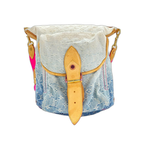 LOUIS VUITTON Sunburst PM Shoulder Bag blue WS32150