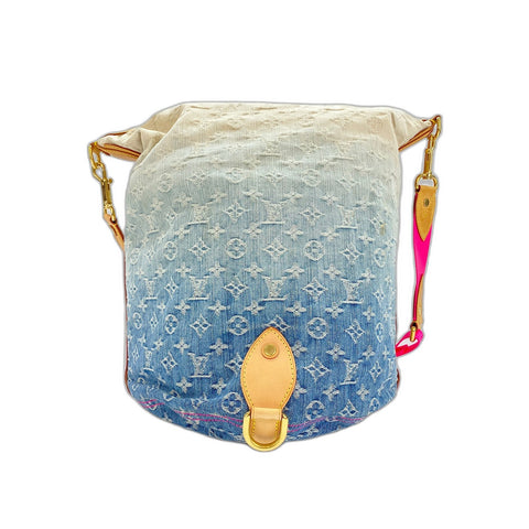 LOUIS VUITTON Sunburst PM Shoulder Bag blue WS32150