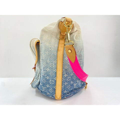 LOUIS VUITTON Sunburst PM Shoulder Bag blue WS32150