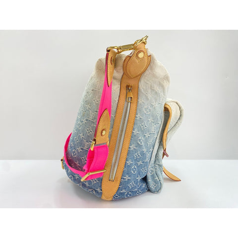 LOUIS VUITTON Sunburst PM Shoulder Bag blue WS32150
