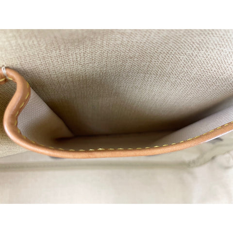 LOUIS VUITTON Deauville Handbag Brown WS32151