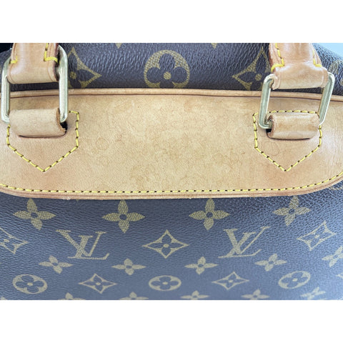 LOUIS VUITTON Deauville Handbag Brown WS32151