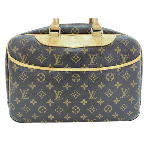 LOUIS VUITTON Deauville Handbag Brown WS32151