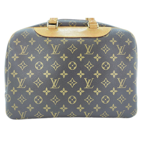 LOUIS VUITTON Deauville Handbag Brown WS32151
