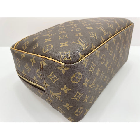 LOUIS VUITTON Deauville Handbag Brown WS32151