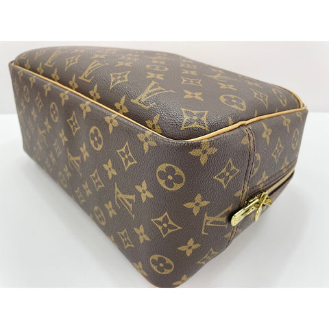 LOUIS VUITTON Deauville Handbag Brown WS32151