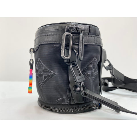 LOUIS VUITTON Expandable Polion Shoulder Bag black WS32153
