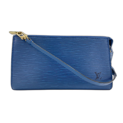 LOUIS VUITTON Pochette Accessoires Shoulder Bag blue WS32154