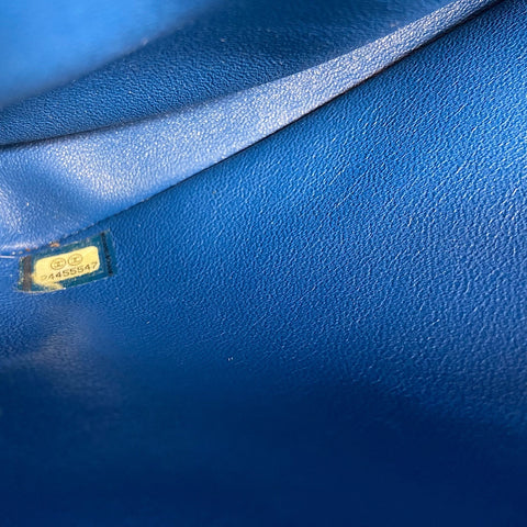 CHANEL Matrasse Handbag denim blue WS32347