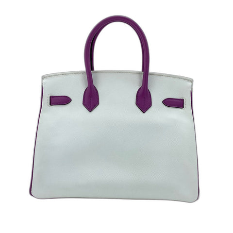 HERMES Personal Birkin Serie 30 Handbag white WS32350
