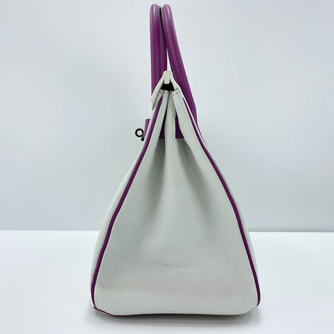 HERMES Personal Birkin Serie 30 Handbag white WS32350