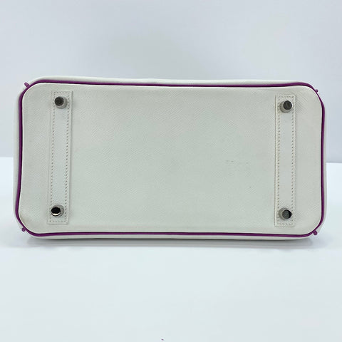HERMES Personal Birkin Serie 30 Handbag white WS32350