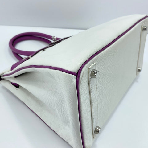 HERMES Personal Birkin Serie 30 Handbag white WS32350