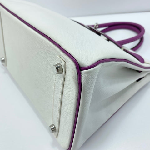 HERMES Personal Birkin Serie 30 Handbag white WS32350