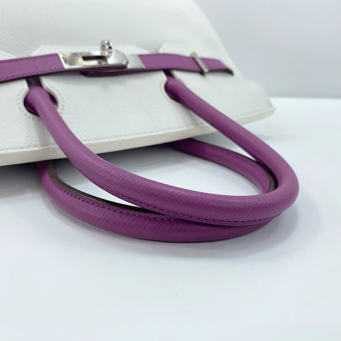 HERMES Personal Birkin Serie 30 Handbag white WS32350