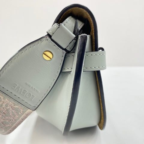 LOEWE Gate Dual Mini Shoulder Bag leather blue WS32353