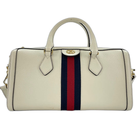 GUCCI Ophidia 2WAY Boston bag leather white WS32354