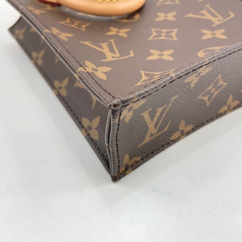 LOUIS VUITTON Petit Sac Plat Handbag Brown WS32359